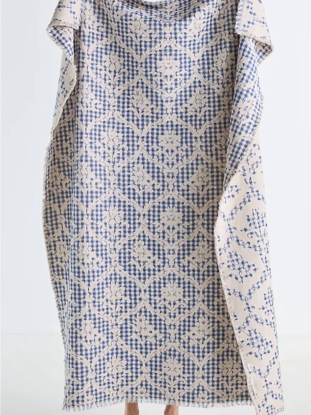 Anthropologie Cotton Knit Throw Blanket.